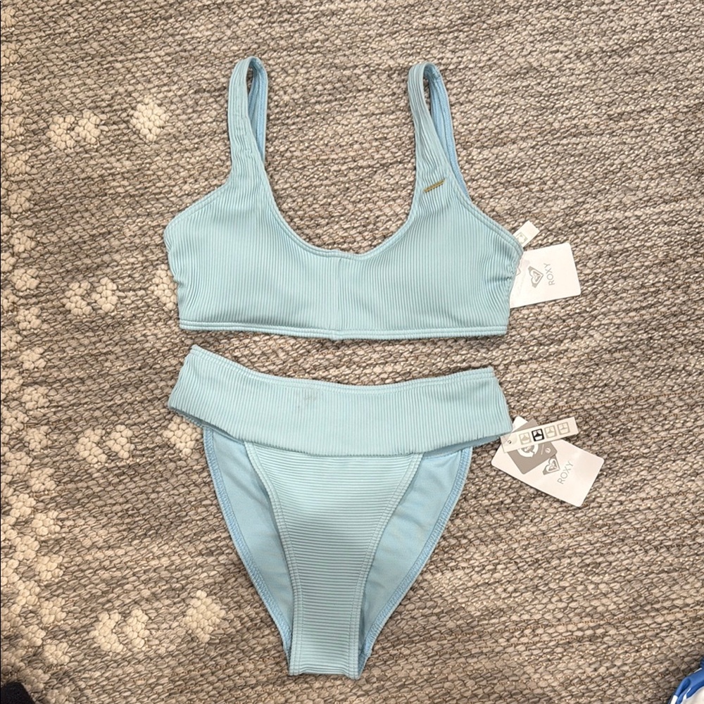 Roxy Blue Sporty Bikini Set
